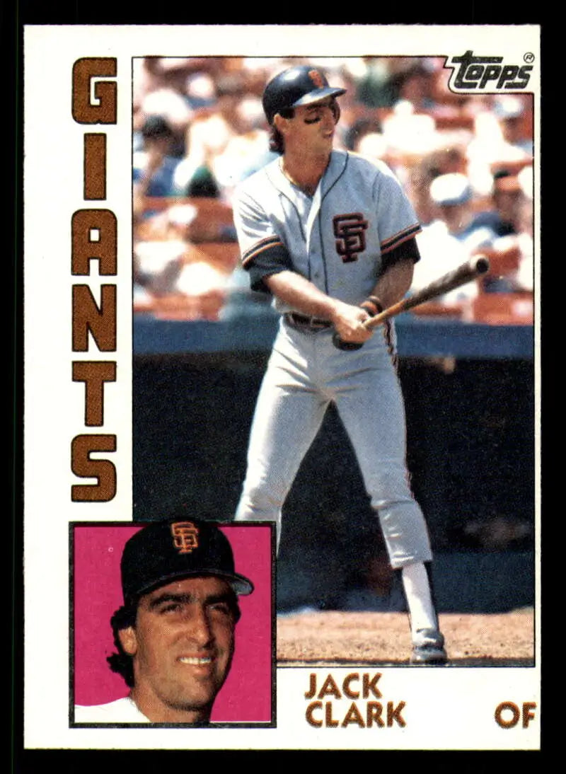 1984 Topps #690 Jack Clark EX Excellent San Francisco Giants Baseball Card - Baseball Card Single
