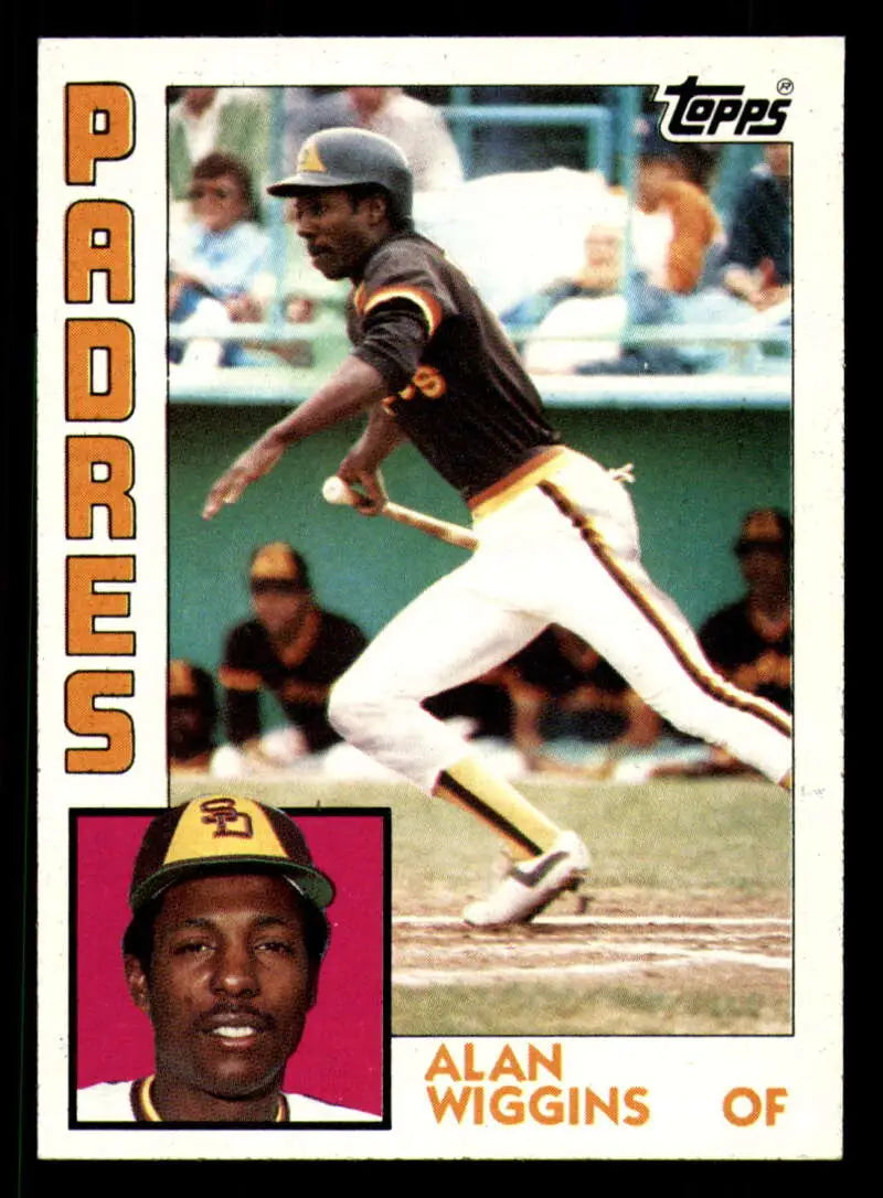 1984 Topps #693 Alan Wiggins EX Excellent San Diego Padres Baseball Card - Baseball Card Single