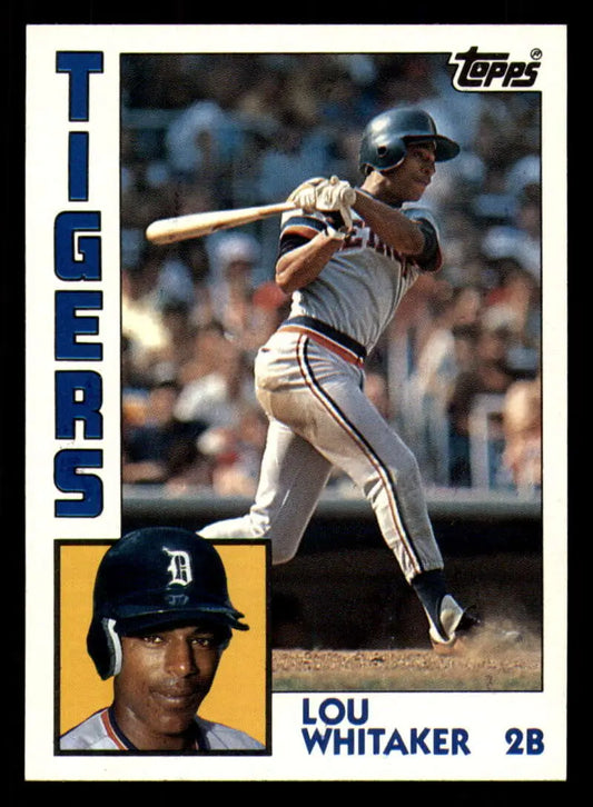 1984 Topps #695 Lou Whitaker EX Excellent Detroit Tigers Baseball Card - Baseball Card Single