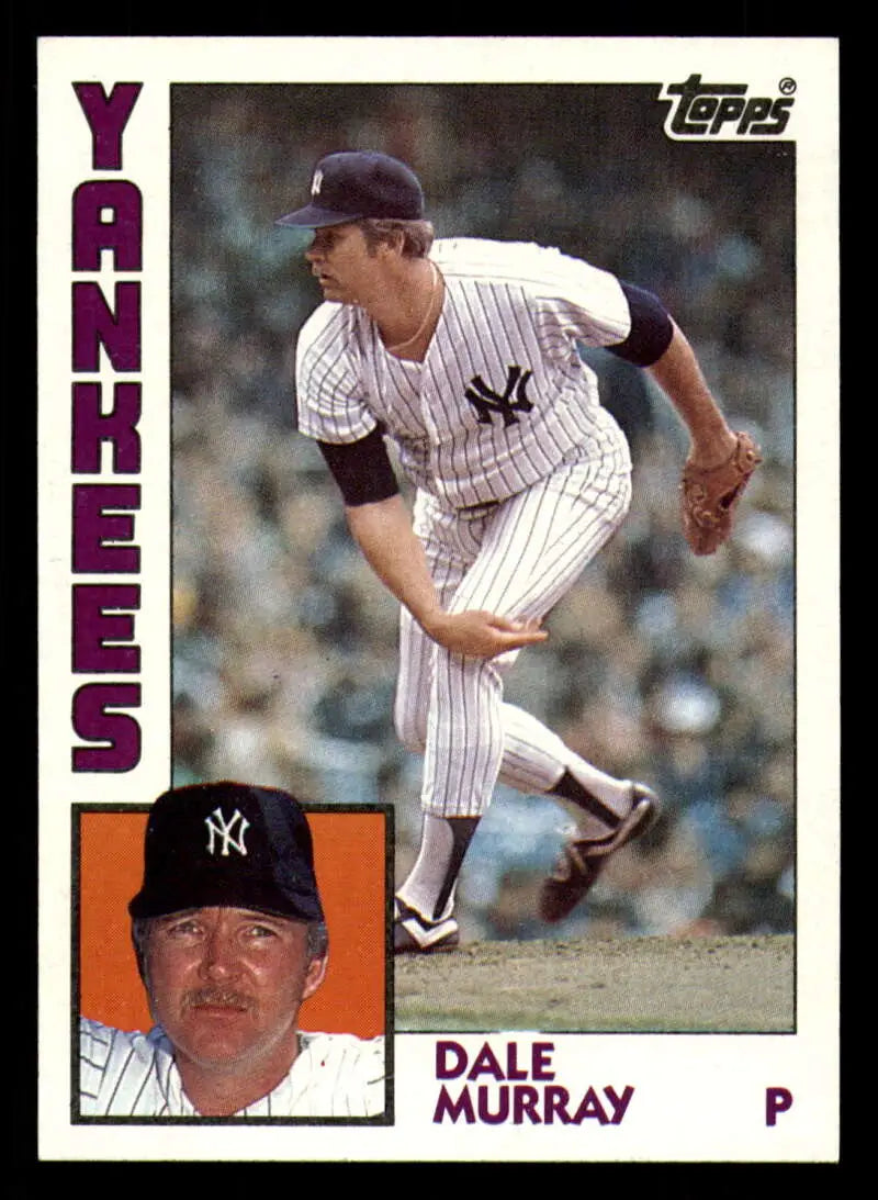1984 Topps #697 Dale Murray EX Excellent New York Yankees Baseball Card - Baseball Card Single