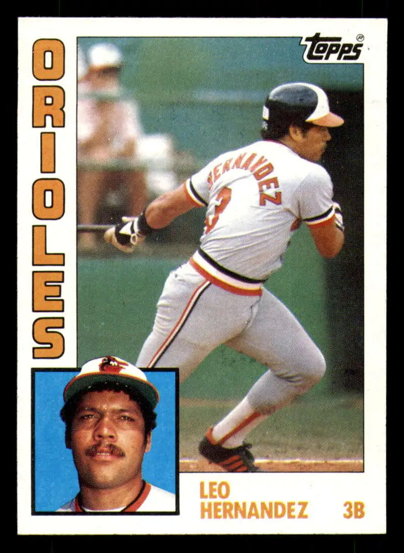 1984 Topps #71 Leo Hernandez EX Excellent RC Rookie Baltimore Orioles Baseball Card - Baseball Card Single