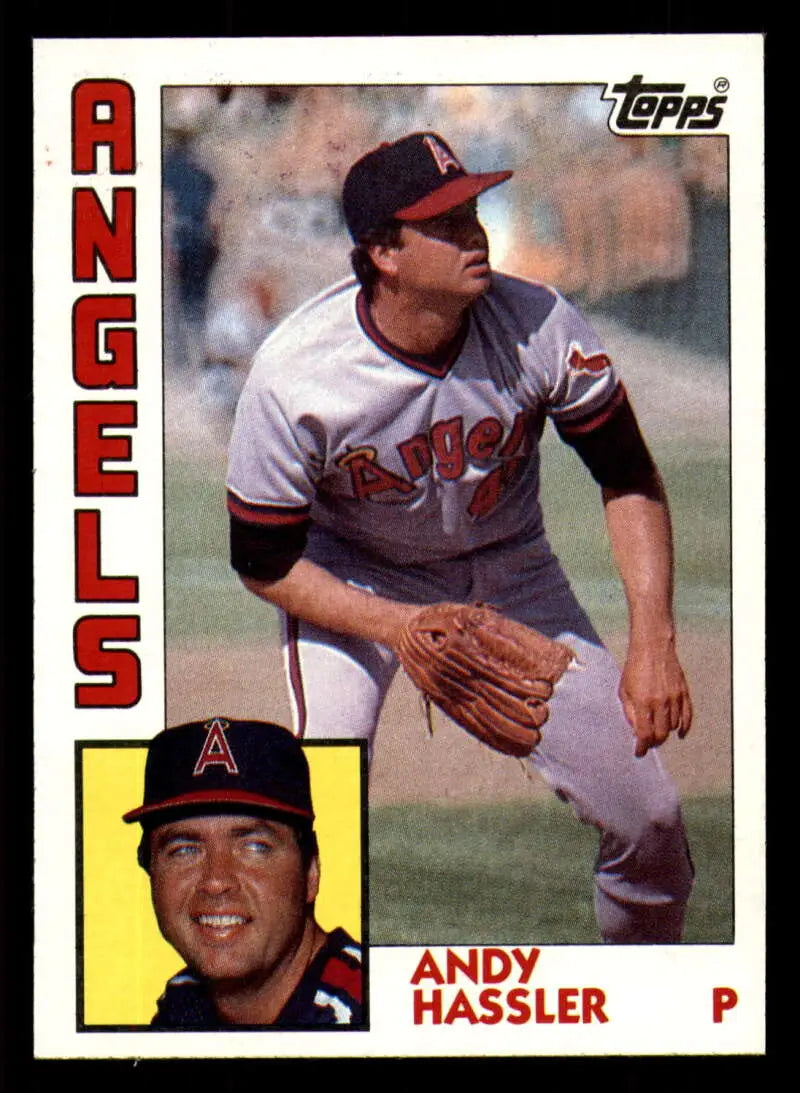 1984 Topps #719 Andy Hassler EX Excellent California Angels Baseball Card - Baseball Card Single