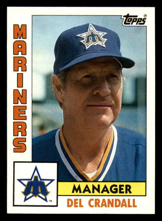 1984 Topps #721 Del Crandall EX Excellent Seattle Mariners Baseball Card - Baseball Card Single