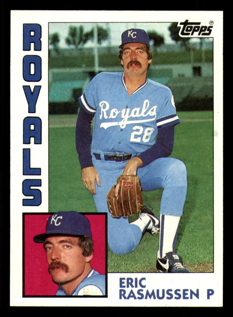 1984 Topps #724 Eric Rasmussen EX Excellent Kansas City Royals Baseball Card - Baseball Card Single