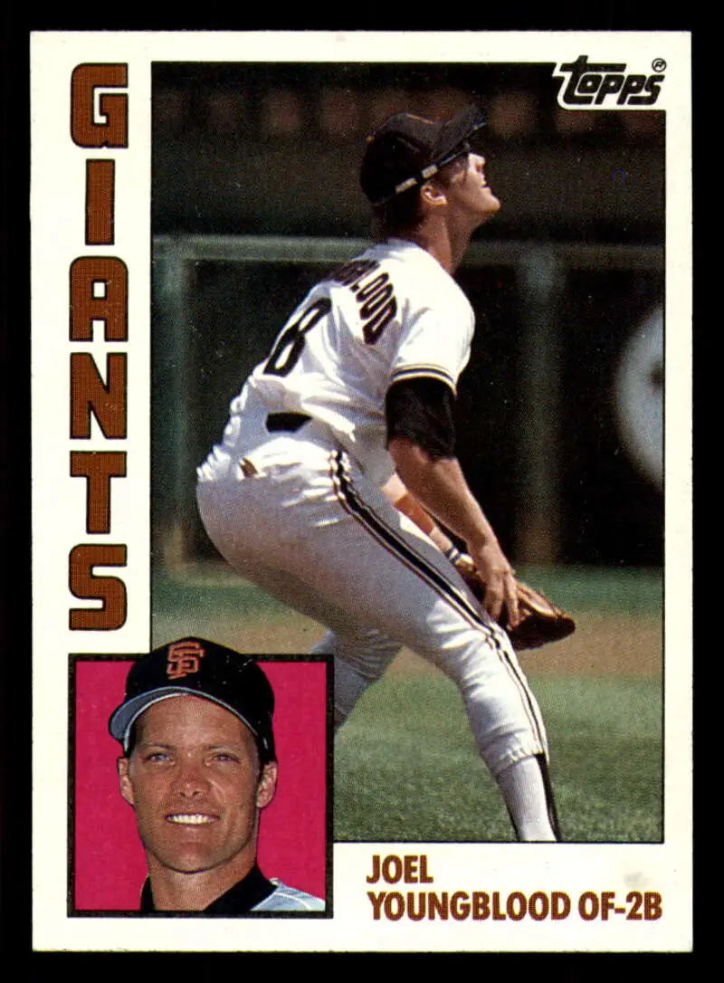 1984 Topps #727 Joel Youngblood EX Excellent San Francisco Giants Baseball Card - Baseball Card Single