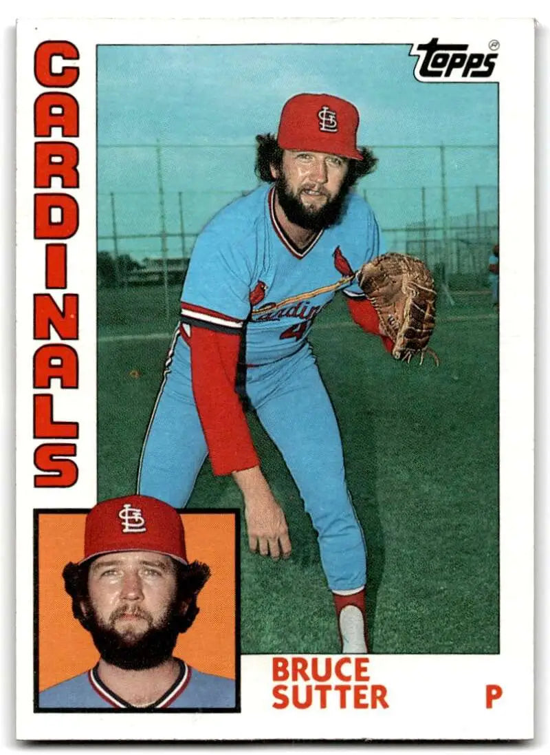 1984 Topps #730 Bruce Sutter EX Excellent St. Louis Cardinals Baseball Card - Baseball Card Single