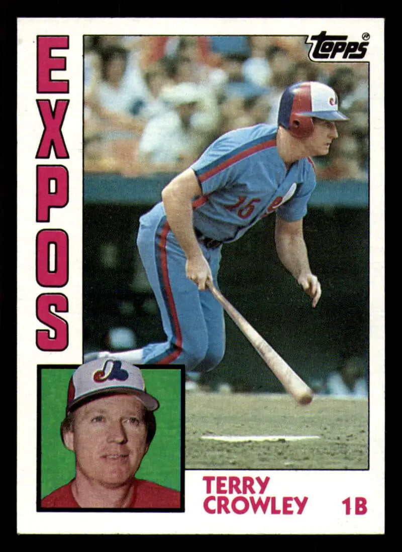 1984 Topps #732 Terry Crowley EX Excellent Montreal Expos Baseball Card - Baseball Card Single