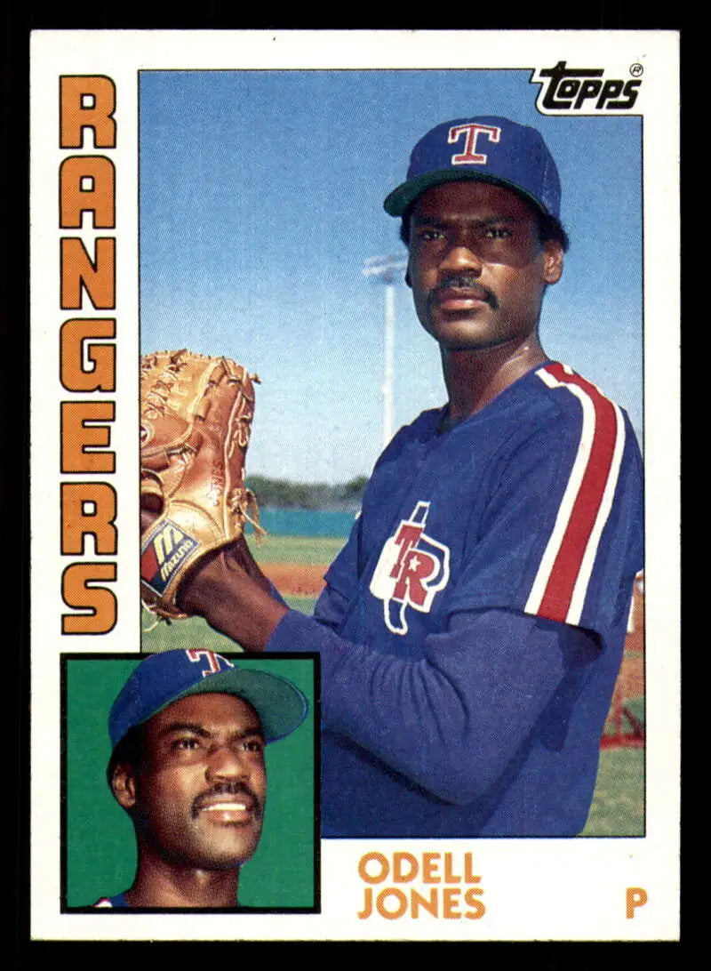 1984 Topps #734 Odell Jones EX Excellent Texas Rangers Baseball Card - Baseball Card Single