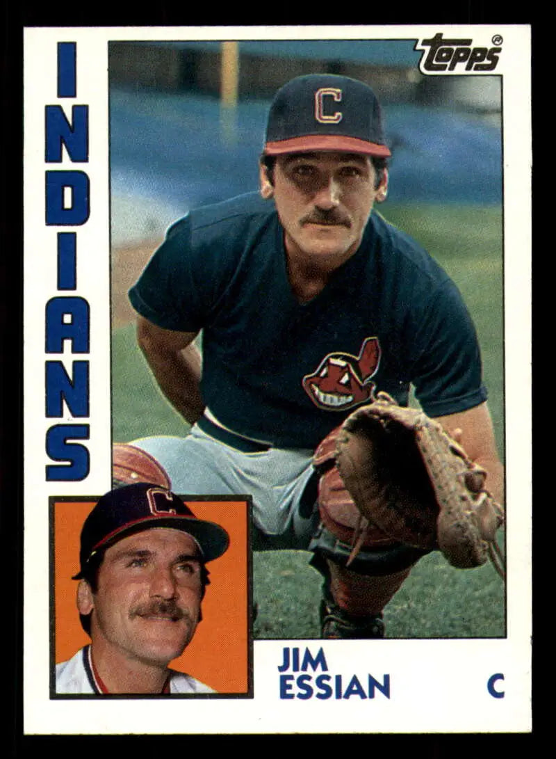 1984 Topps #737 Jim Essian EX Excellent Cleveland Indians Baseball Card - Baseball Card Single