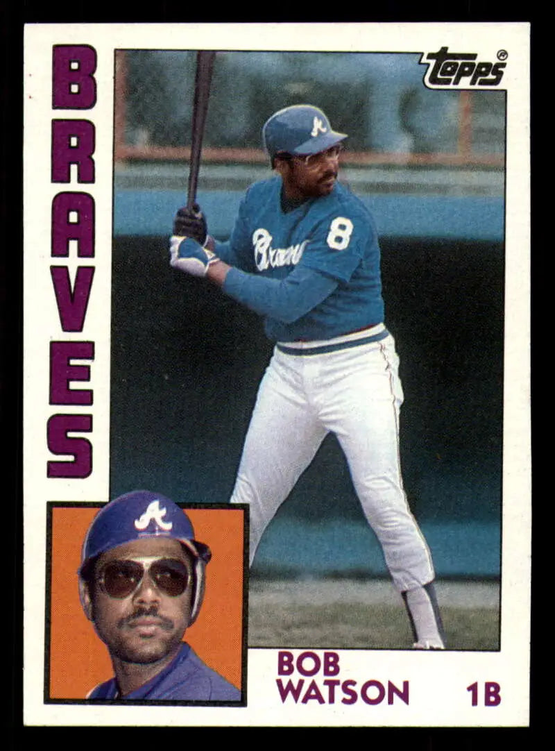 1984 Topps #739 Bob Watson EX Excellent Atlanta Braves Baseball Card - Baseball Card Single