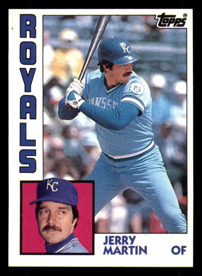 1984 Topps #74 Jerry Martin EX Excellent Kansas City Royals Baseball Card - Baseball Card Single