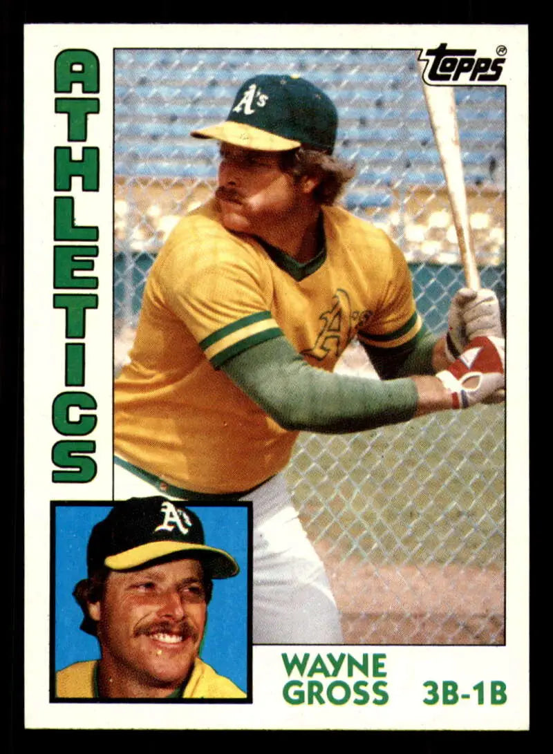1984 Topps #741 Wayne Gross EX Excellent Oakland Athletics Baseball Card - Baseball Card Single