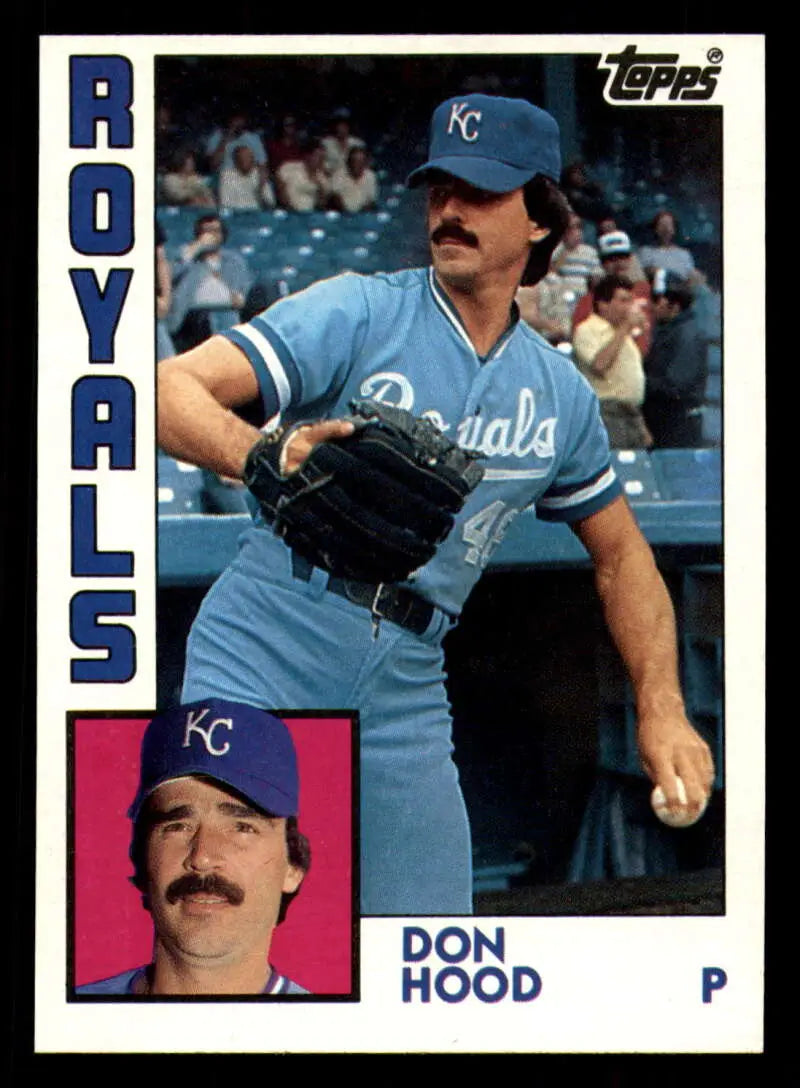 1984 Topps #743 Don Hood EX Excellent Kansas City Royals Baseball Card - Baseball Card Single