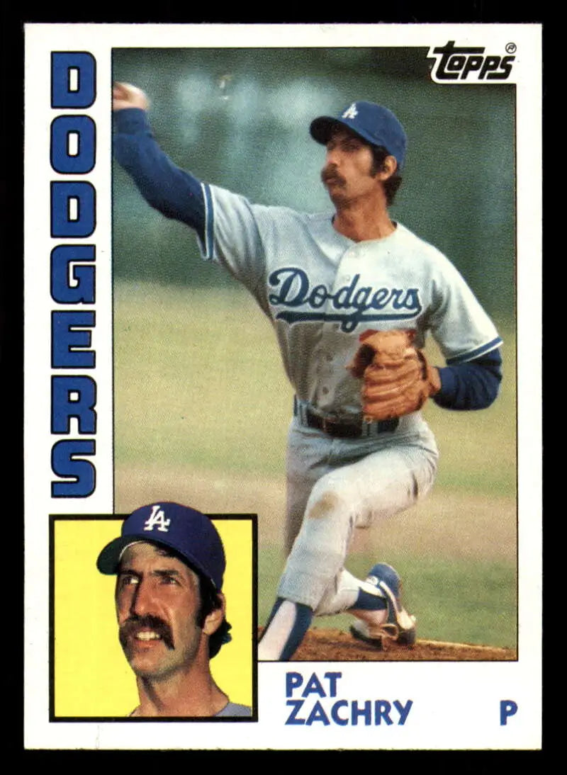 1984 Topps #747 Pat Zachry EX Excellent Los Angeles Dodgers Baseball Card - Baseball Card Single