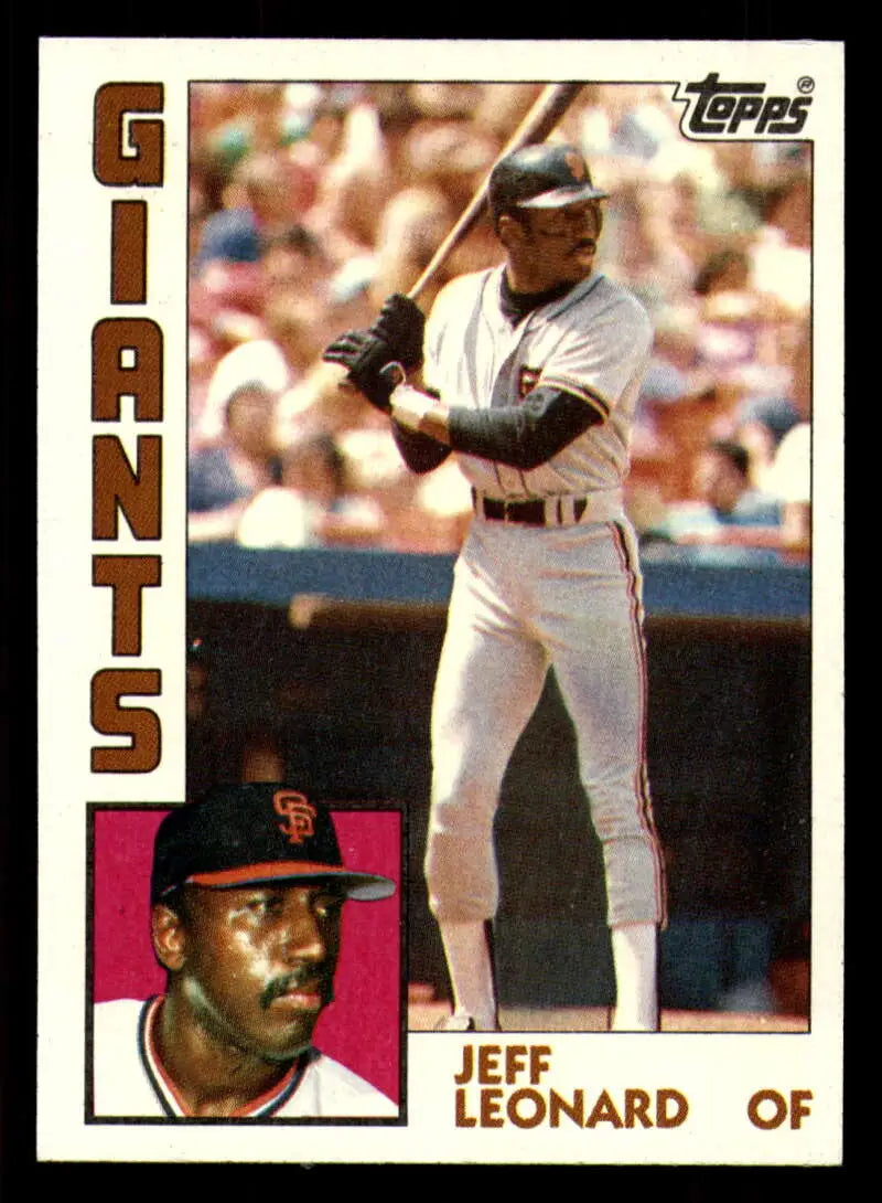 1984 Topps #748 Jeffrey Leonard EX Excellent San Francisco Giants Baseball Card - Baseball Card Single