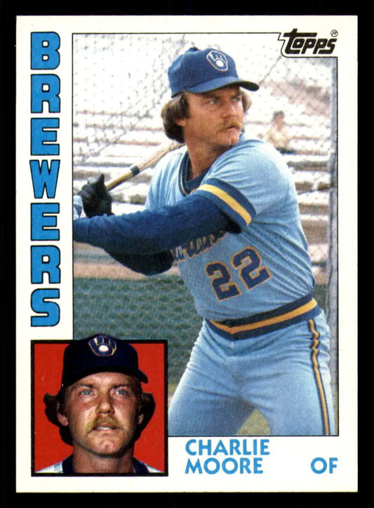 1984 Topps #751 Charlie Moore EX Excellent Milwaukee Brewers Baseball Card - Baseball Card Single