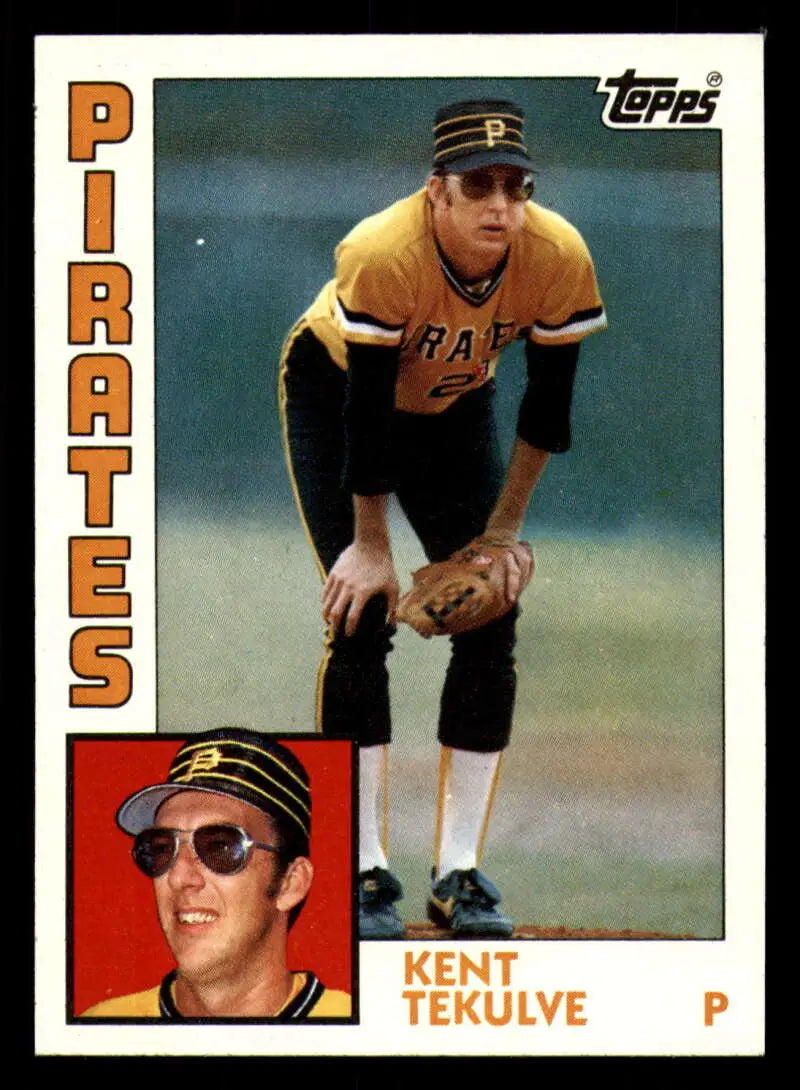 1984 Topps #754 Kent Tekulve EX Excellent Pittsburgh Pirates Baseball Card - Baseball Card Single