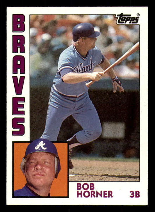 1984 Topps #760 Bob Horner EX Excellent Atlanta Braves Baseball Card - Baseball Card Single