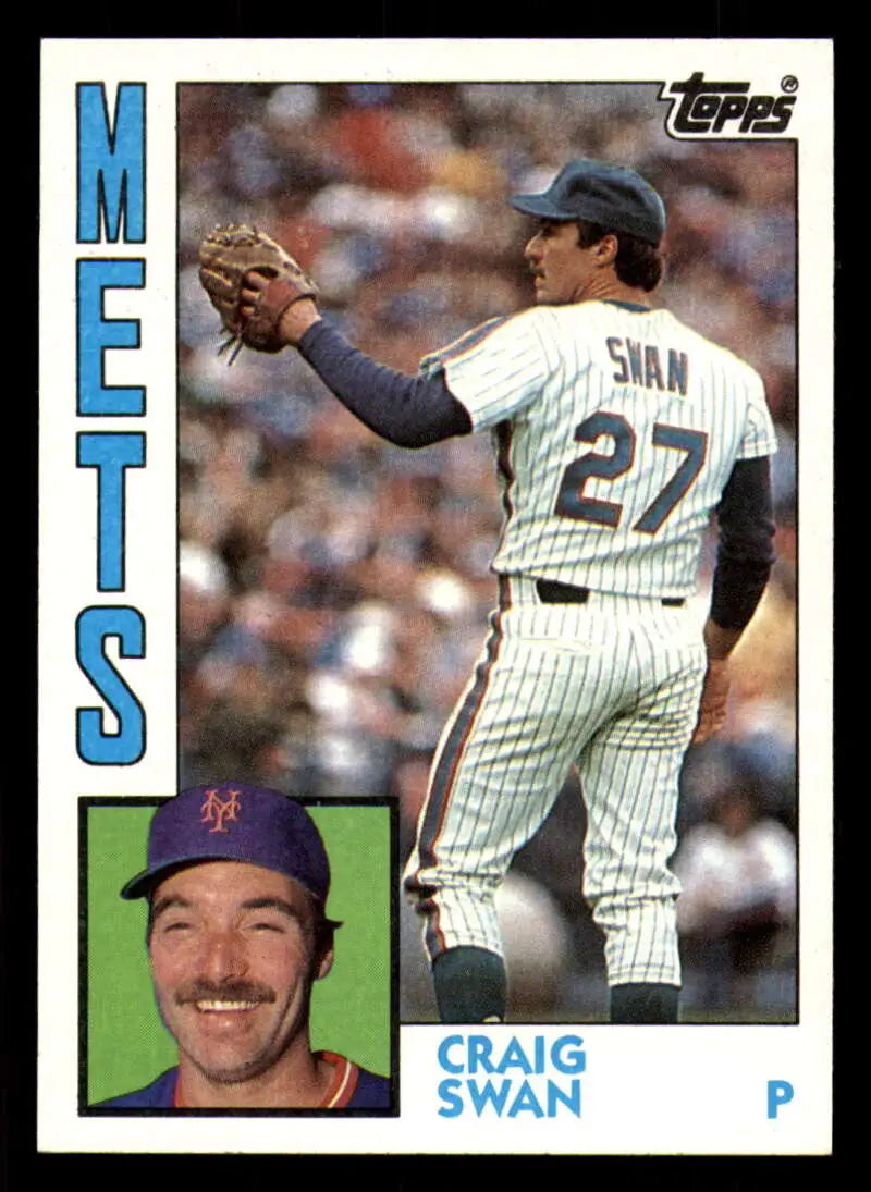 1984 Topps #763 Craig Swan EX Excellent New York Mets Baseball Card - Baseball Card Single