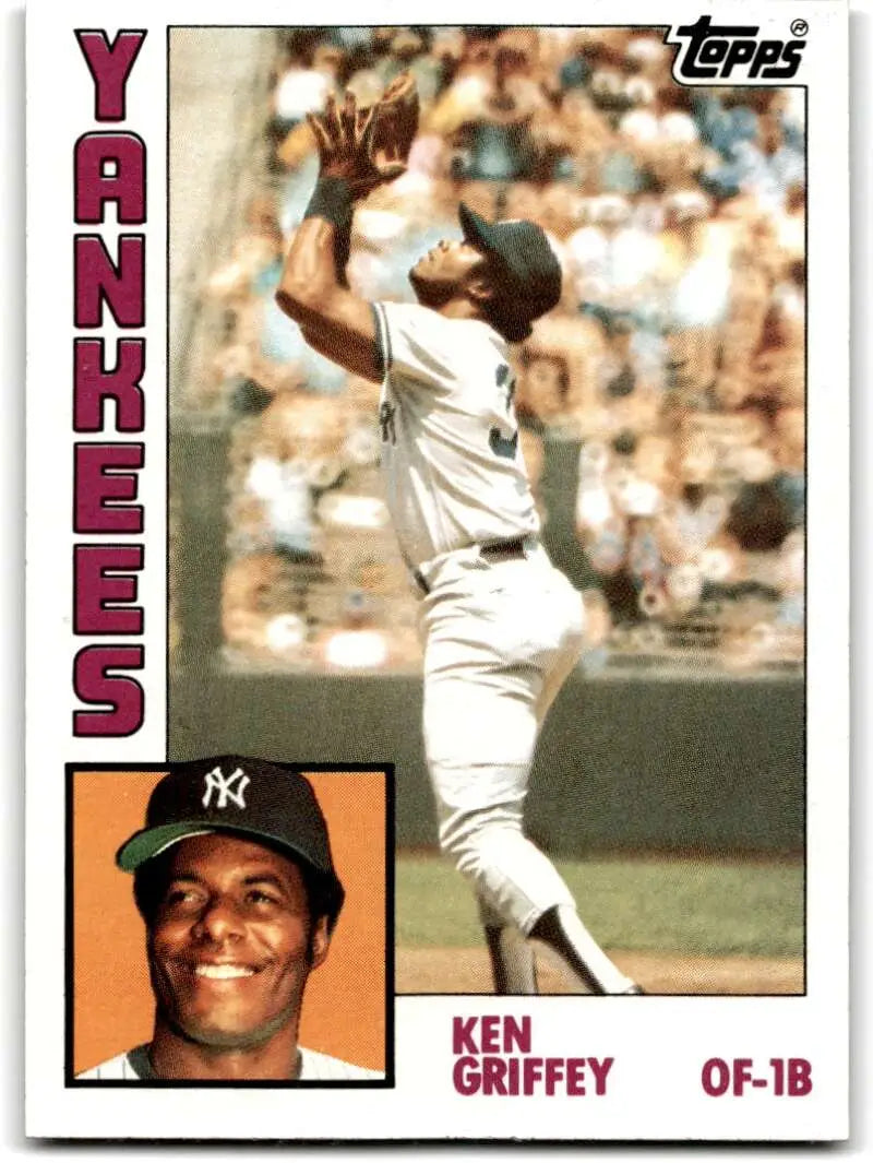 1984 Topps #770 Ken Griffey Sr. EX Excellent New York Yankees Baseball Card - Baseball Card Single