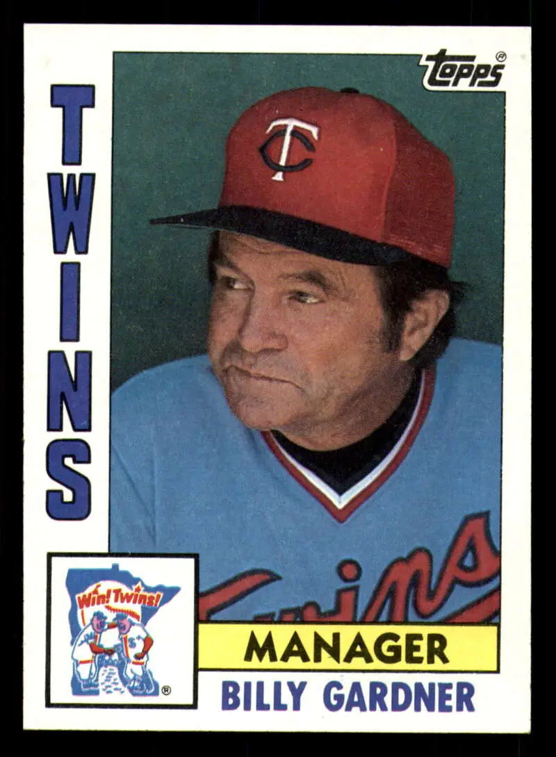 1984 Topps #771 Billy Gardner EX Excellent Minnesota Twins Baseball Card - Baseball Card Single