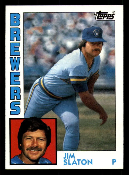 1984 Topps #772 Jim Slaton EX Excellent Milwaukee Brewers Baseball Card - Baseball Card Single
