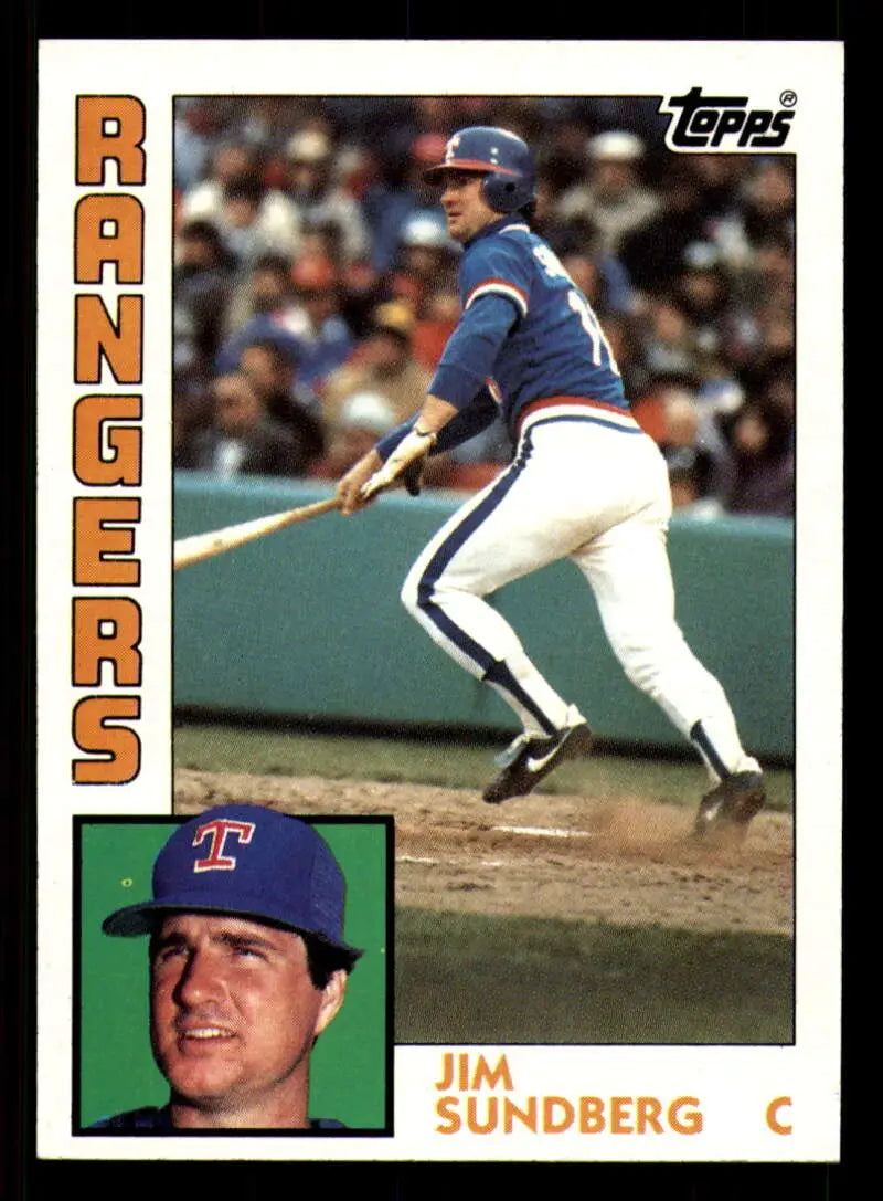 1984 Topps #779 Jim Sundberg EX Excellent Texas Rangers Baseball Card - Baseball Card Single