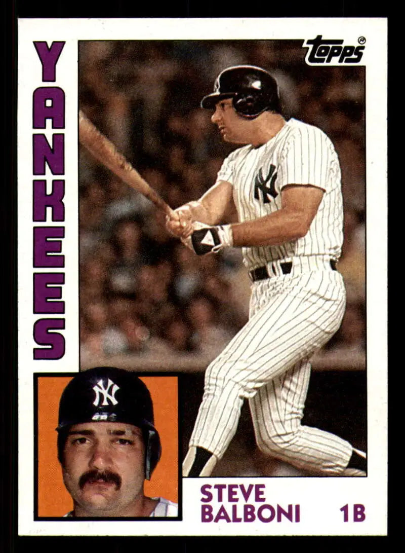 1984 Topps #782 Steve Balboni EX Excellent New York Yankees Baseball Card - Baseball Card Single