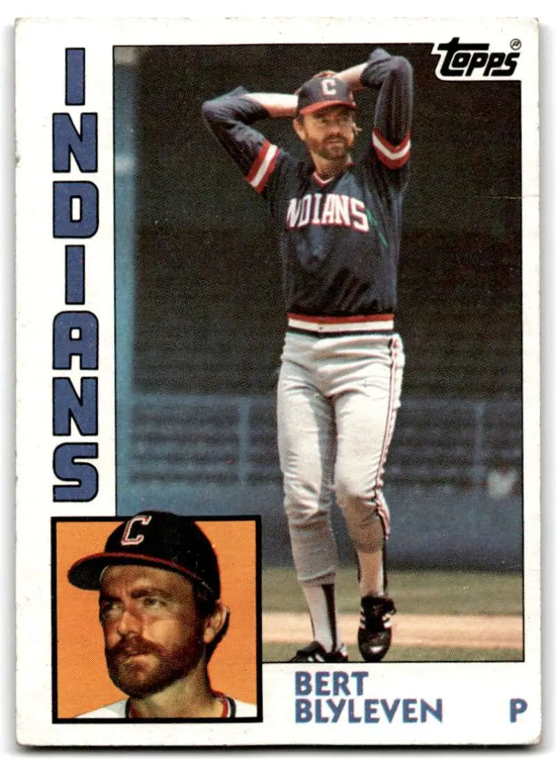 1984 Topps #789 Bert Blyleven EX Excellent Cleveland Indians Baseball Card - Baseball Card Single