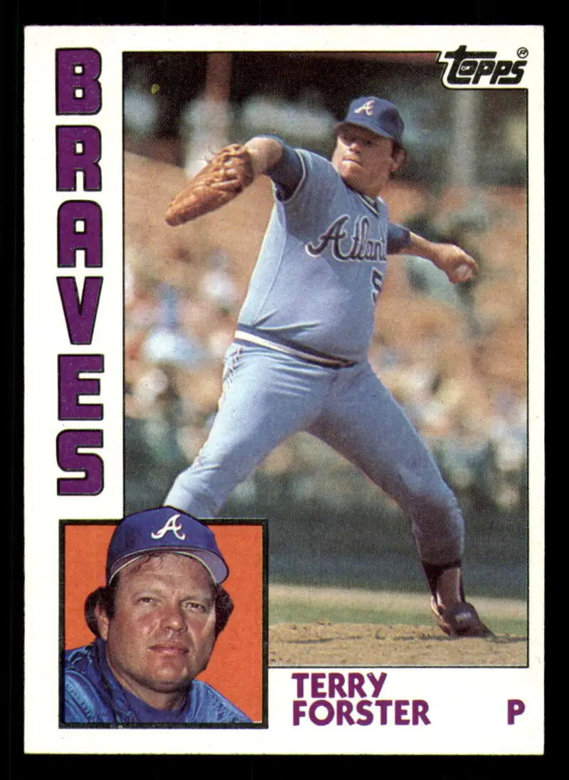 1984 Topps #791 Terry Forster EX Excellent Atlanta Braves Baseball Card - Baseball Card Single