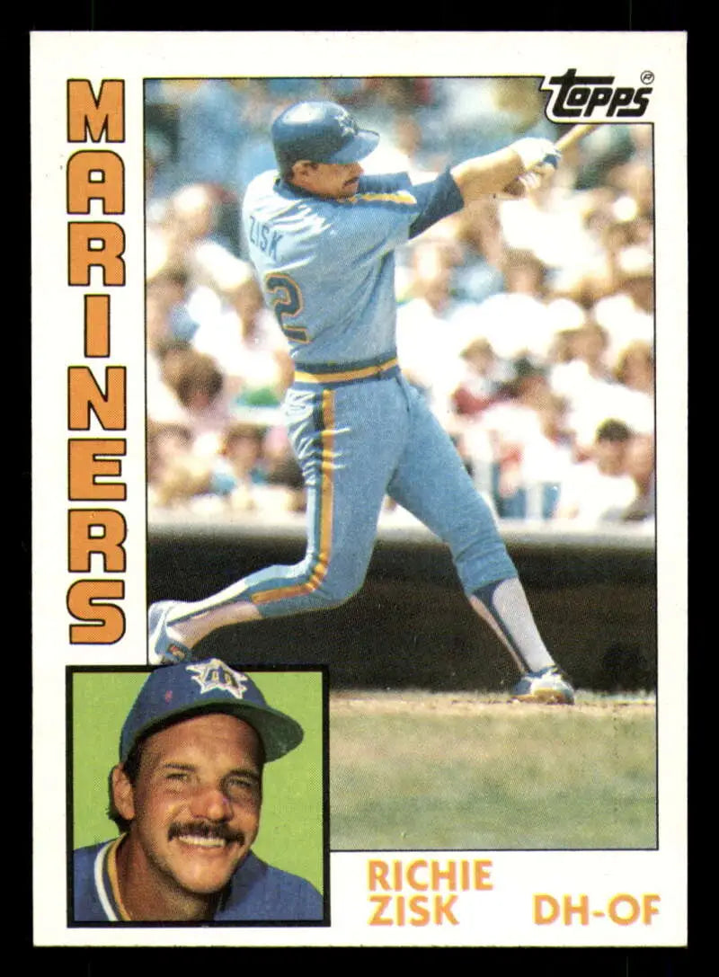 1984 Topps #83 Richie Zisk EX Excellent Seattle Mariners Baseball Card - Baseball Card Single