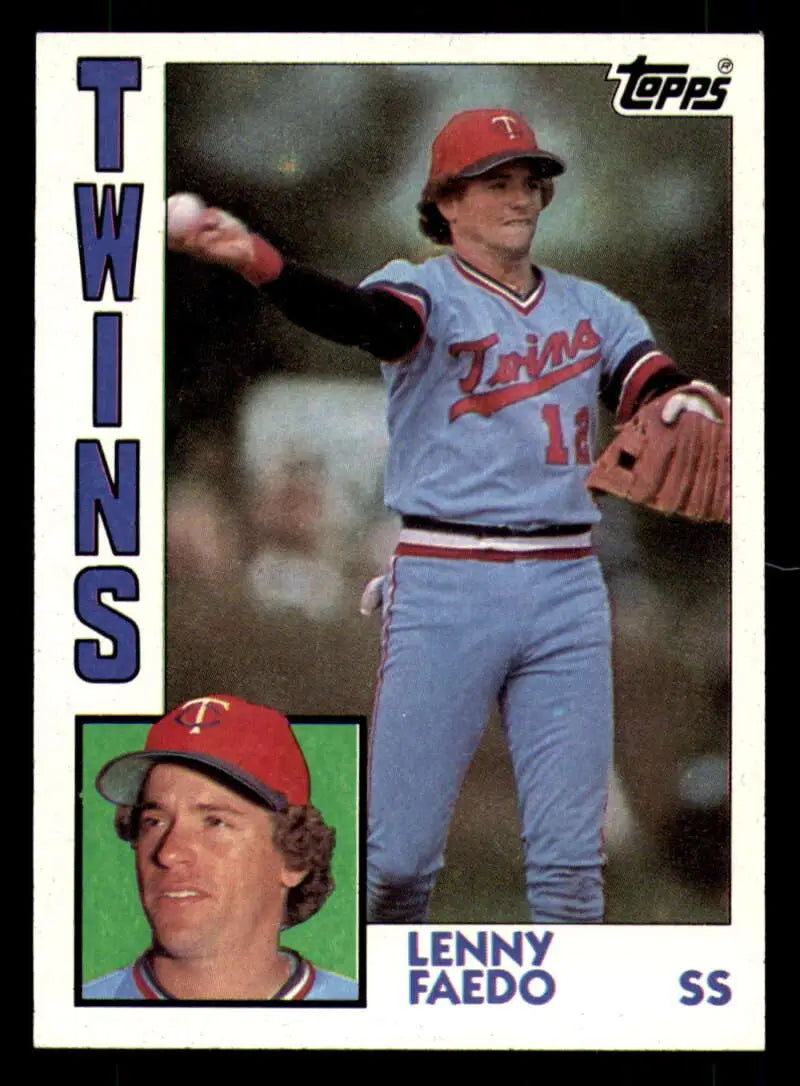 1984 Topps #84 Lenny Faedo EX Excellent Minnesota Twins Baseball Card - Baseball Card Single