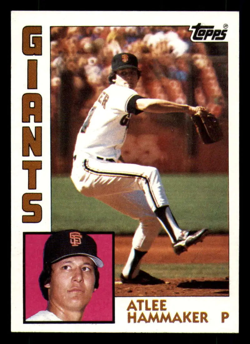 1984 Topps #85 Atlee Hammaker EX Excellent San Francisco Giants Baseball Card - Baseball Card Single