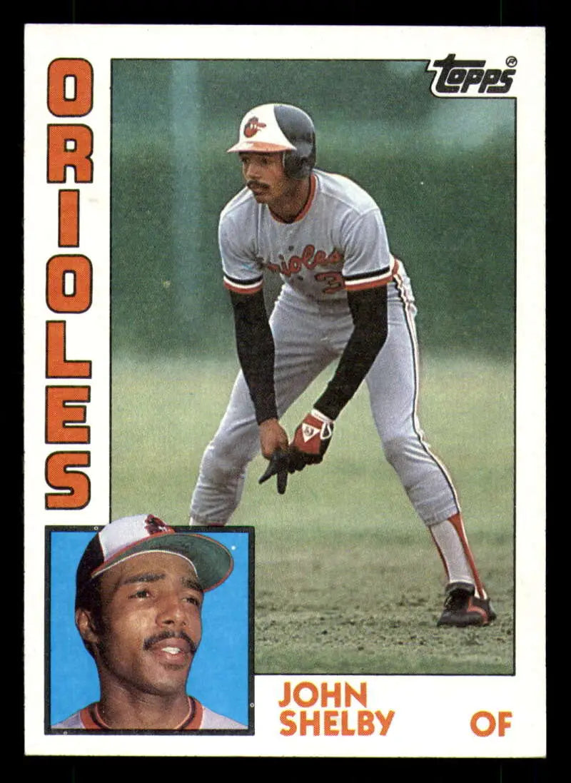 1984 Topps #86 John Shelby EX Excellent Baltimore Orioles Baseball Card - Baseball Card Single