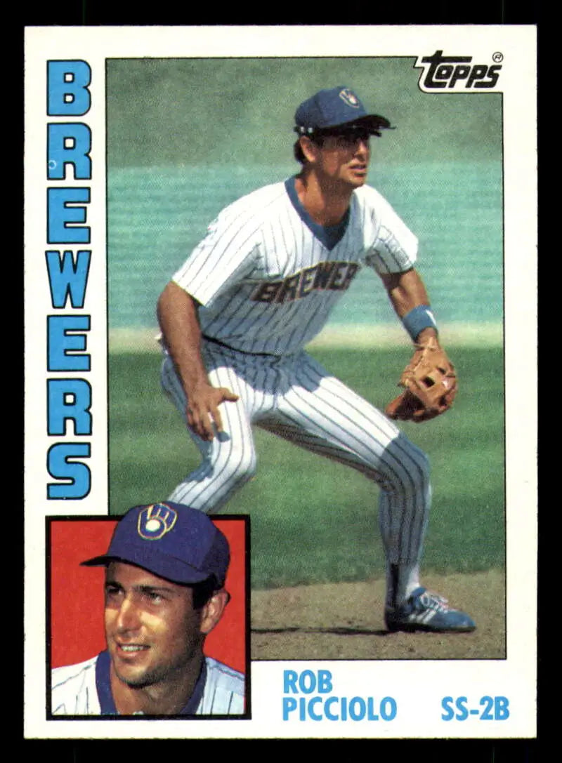 1984 Topps #88 Rob Picciolo EX Excellent Milwaukee Brewers Baseball Card - Baseball Card Single