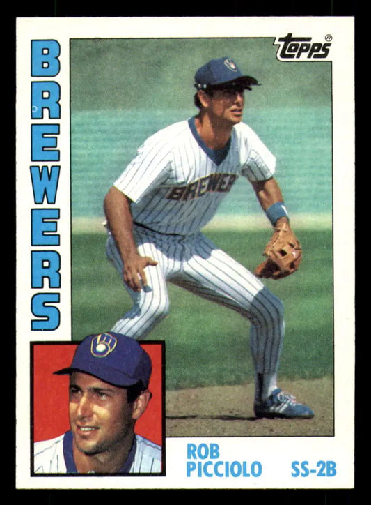 1984 Topps #88 Rob Picciolo EX Excellent Milwaukee Brewers Baseball Card - Baseball Card Single