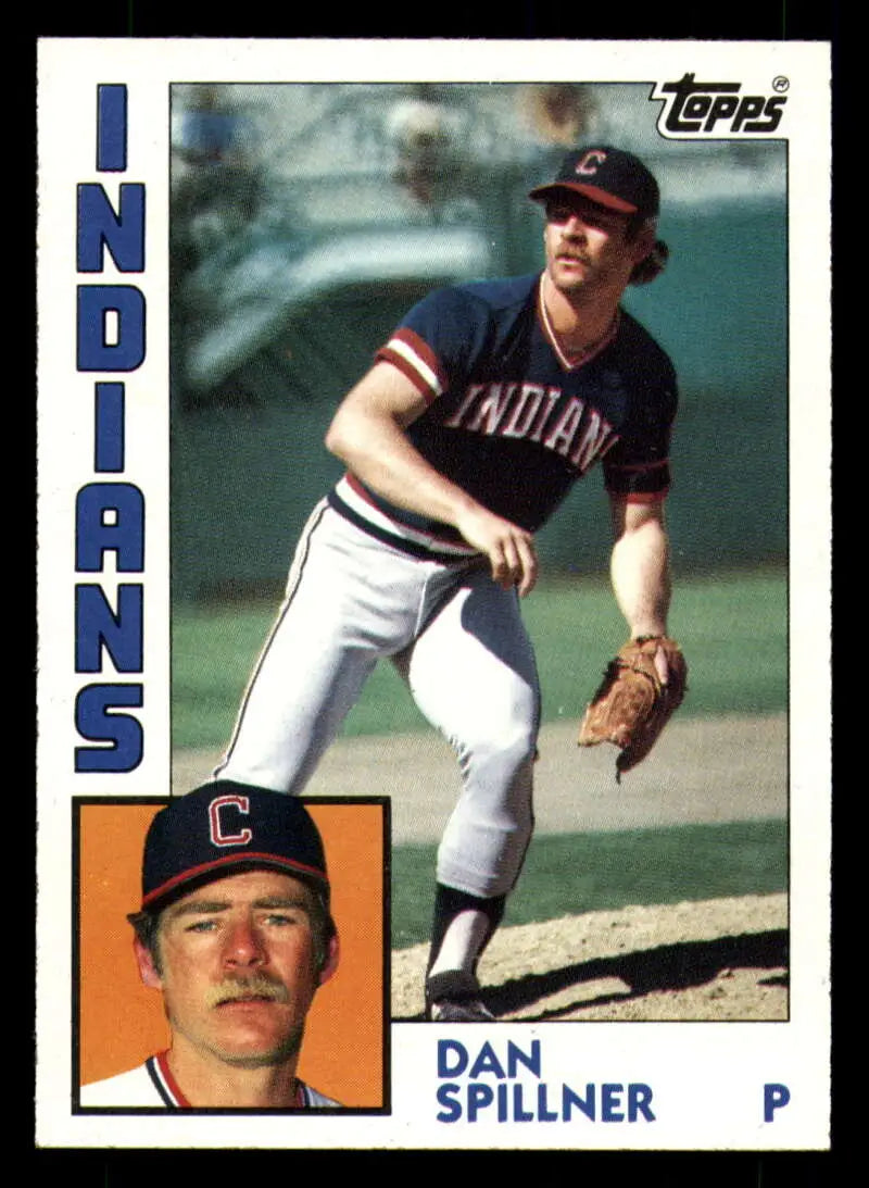 1984 Topps #91 Dan Spillner EX Excellent Cleveland Indians Baseball Card - Baseball Card Single