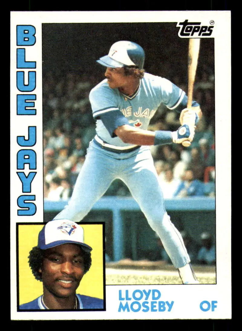 1984 Topps #92 Lloyd Moseby EX Excellent Toronto Blue Jays Baseball Card - Baseball Card Single