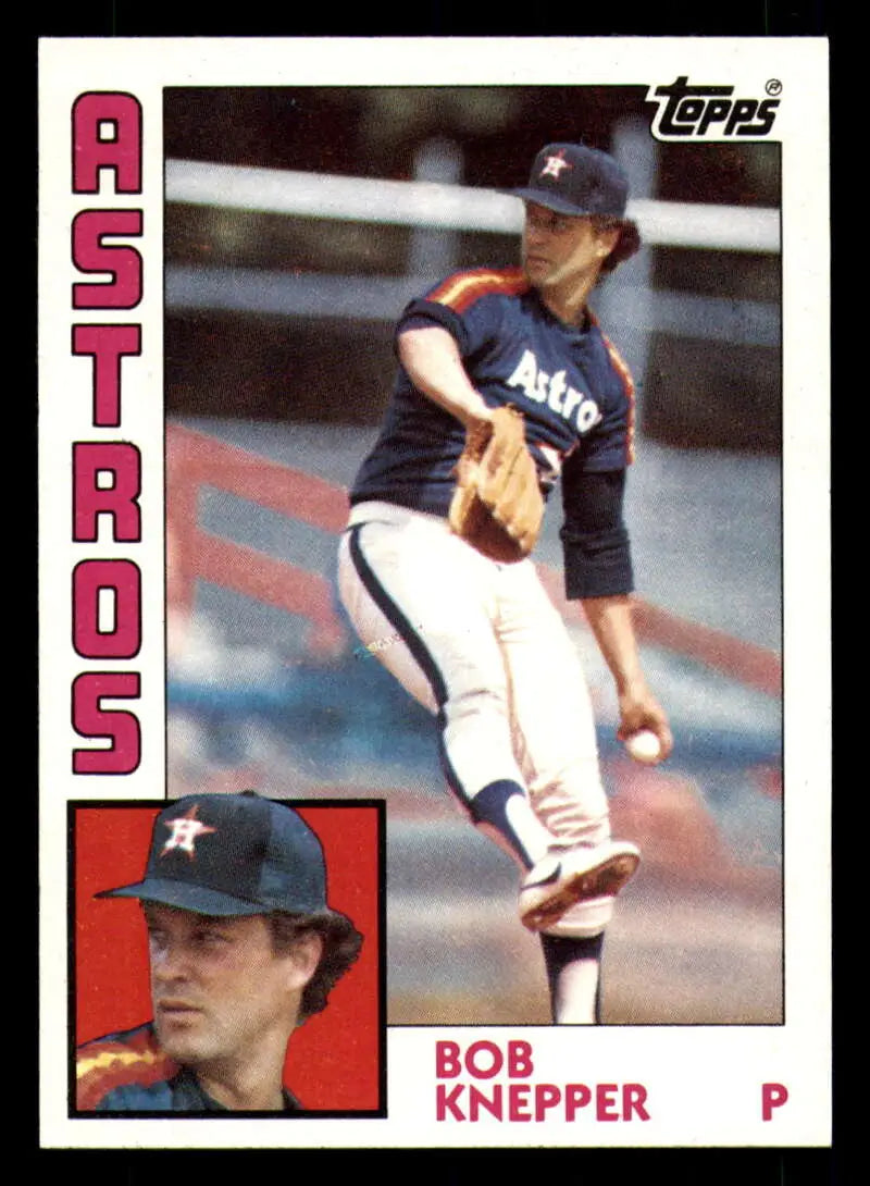 1984 Topps #93 Bob Knepper EX Excellent Houston Astros Baseball Card - Baseball Card Single