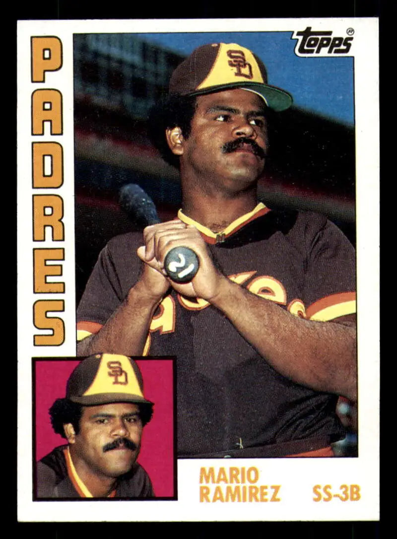 1984 Topps #94 Mario Ramirez EX Excellent San Diego Padres Baseball Card - Baseball Card Single