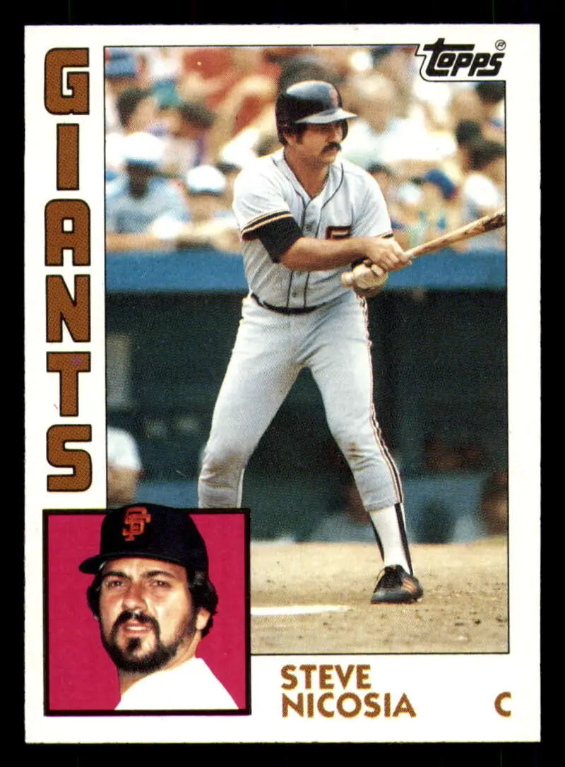 1984 Topps #98 Steve Nicosia EX Excellent San Francisco Giants Baseball Card - Baseball Card Single