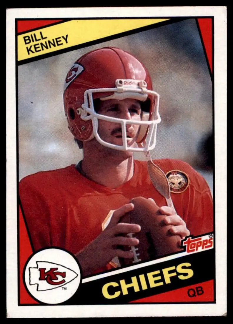 1984 Topps Bill Kenney #92 Kansas City Chiefs Football Card NFL Sports