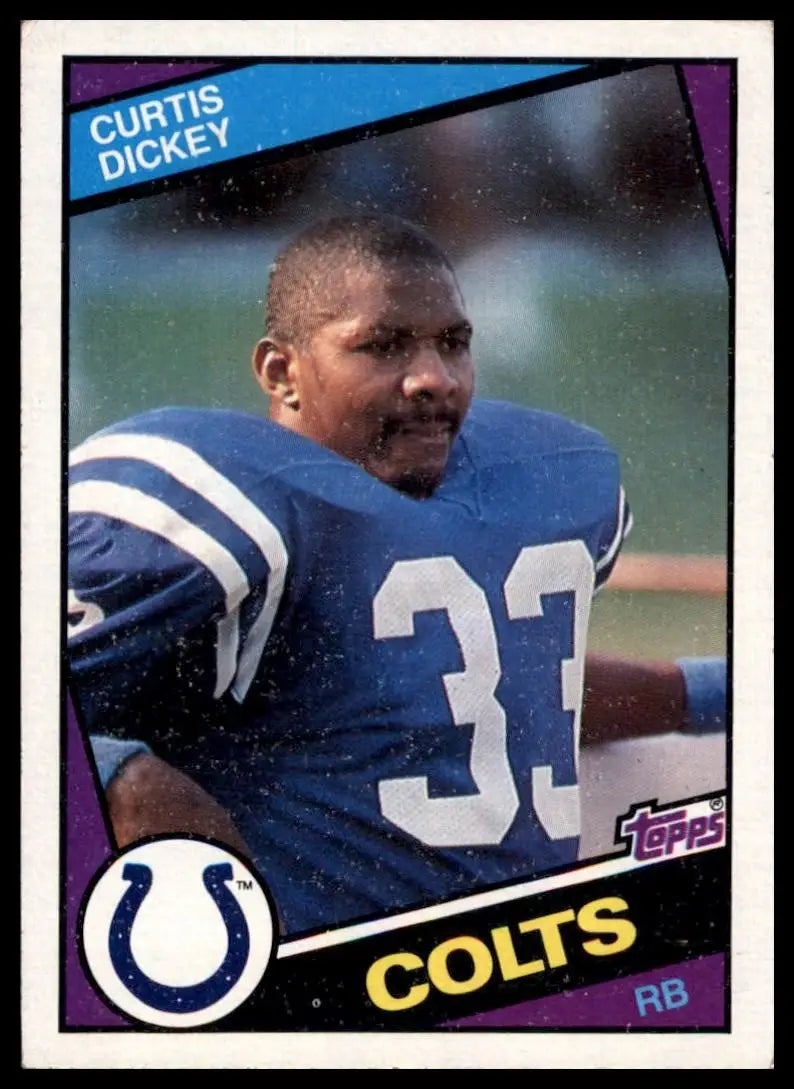 1984 Topps Curtis Dickey #12 Indianapolis Colts Football Card NFL Sports - Football Card Single