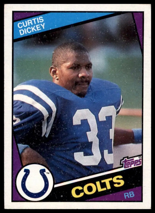 1984 Topps Curtis Dickey #12 Indianapolis Colts Football Card NFL Sports - Football Card Single