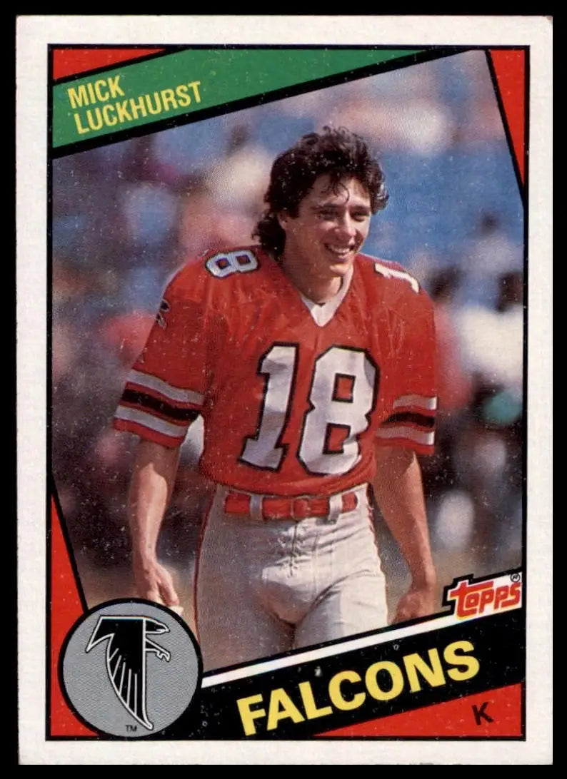 1984 Topps Mick Luckhurst #217 Atlanta Falcons Football Card NFL Sports - Football Card Single