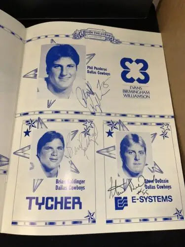 Signed Dallas Cowboys memorabilia featuring Tony Dorsett and more than 36 signatures