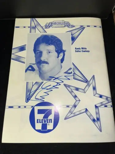 Randy White Dallas Cowboys 7-Eleven promotional item featured in Touch the Stars Program