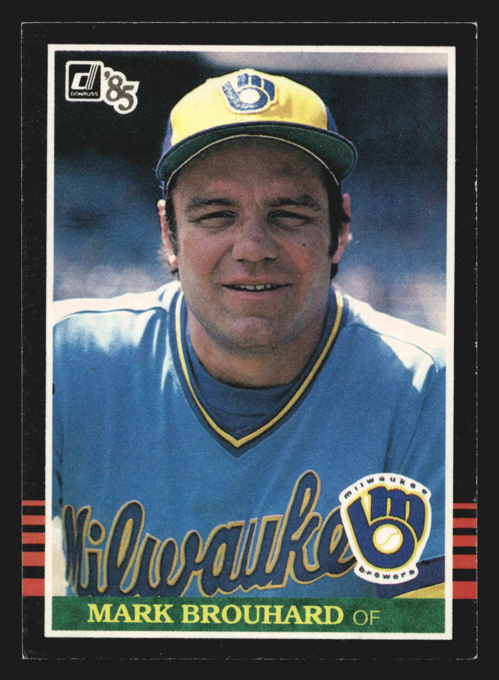 1985 Donruss #149 Mark Brouhard Milwaukee Brewers - Baseball Card Single