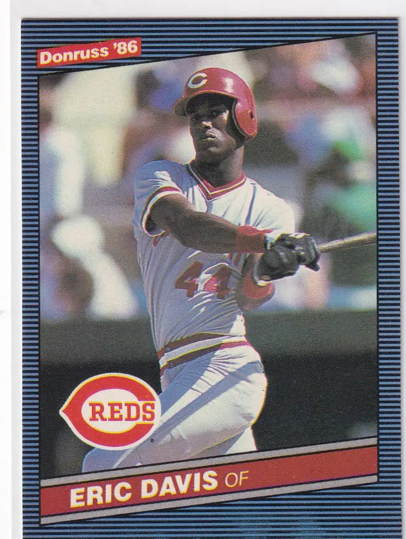 1985 DONRUSS #164 ERIC DAVIS- CINCINNATI REDS - Baseball Card Single