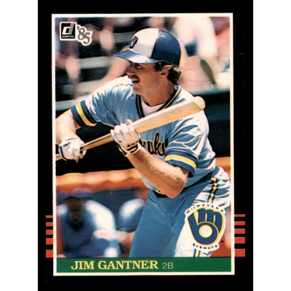 1985 Donruss #229 Jim Gantner Excellent Baseball Card